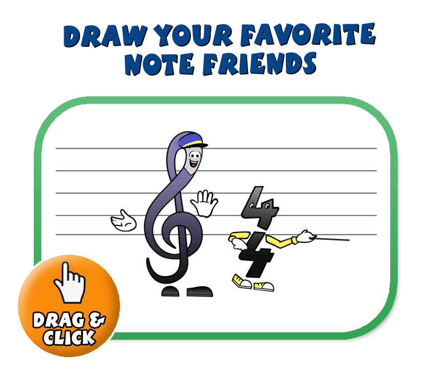 Draw Your Favorite Note Friends