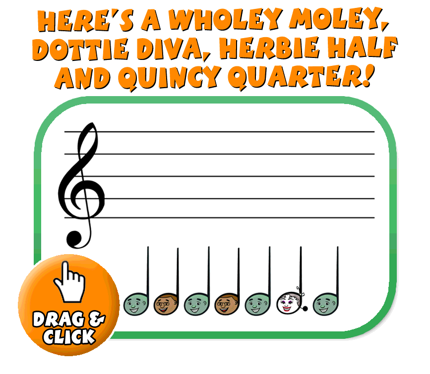 Here’s a Wholey Moley, Dottie Diva, Herbie Half and Quincy Quarter!